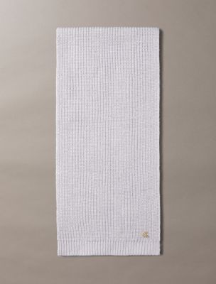 Metallic Knit Scarf, Lilac