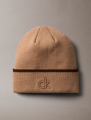Embossed Logo Tipped Beanie, Amphora
