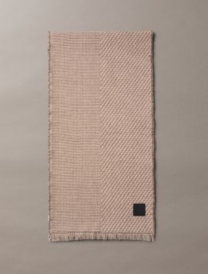 Mixed Pattern Scarf, Demitasse