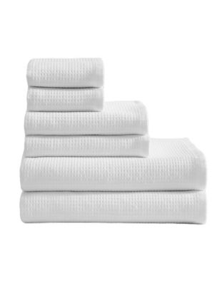 Eternity 6-Pack Bath Towel Set, White