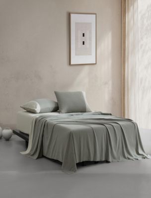 Contrast Weave Sheet Set, Green