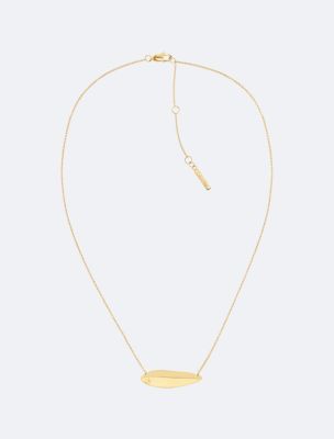 Sculptural Contour Necklace, Gold