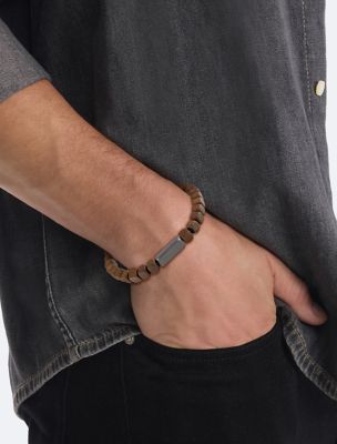Мужские аксессуары Calvin Klein Square Bead Bracelet — фото 2