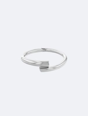 Sculptural Round Bangle, Gold