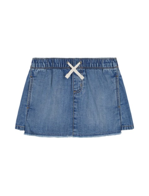 Детские юбки Calvin Klein Girls Drawstring Denim Skorts