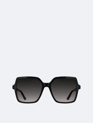 Acetate Butterfly Sunglasses, Black