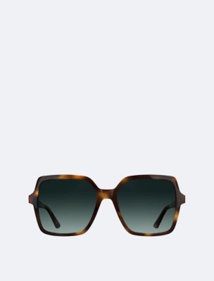 Acetate Butterfly Sunglasses, Dark Havana