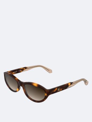 Женские солнцезащитные очки Calvin Klein Acetate Cat Eye Sunglasses — фото 2