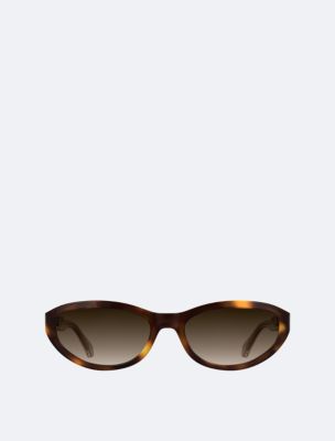 Acetate Cat Eye Sunglasses, Havana