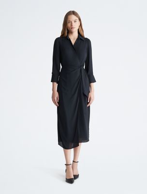 Wrap Maxi Dress, Black Beauty