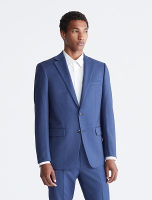 Slim Fit Blue Suit Jacket, Navy