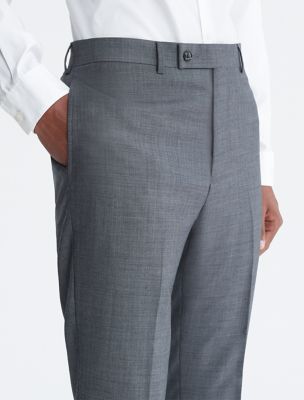 Slim Fit Heather Grey Suit Pants | Calvin Klein USA