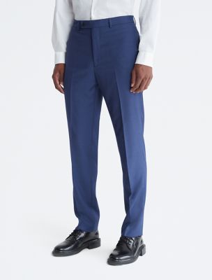 Slim Fit Blue Suit Pants, Navy