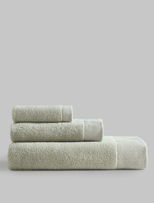 Entwine Terry 3-Pack Towel Set, Aloe Green