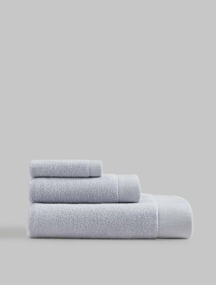 Entwine Terry 3-Pack Towel Set, Grey Mist Blue