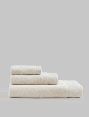 Entwine Terry 3-Pack Towel Set, Natural Beige