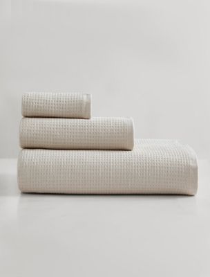 Eternity Terry Towel Set, Wheat Beige