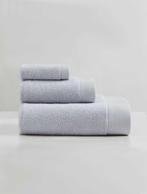 Entwine 6-Pack Towel Set, Grey Mist Blue