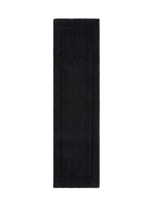 Essence Solid Runner Bath Rug, Black