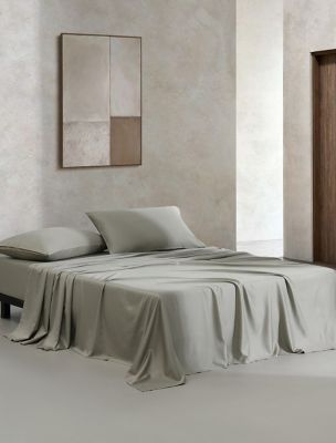 Organic Earth Cotton Sateen Sheet Set, Dusty Olive