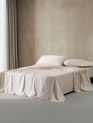 Pearl Edge Cotton Sateen Sheet Set, Naked Pink