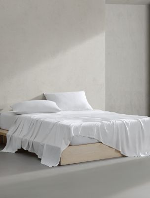 Soft Linen Lyocell Sheet Set, White
