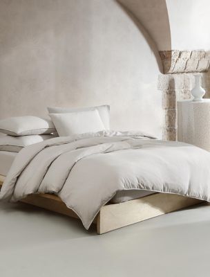 Soft Linen Lyocell Duvet Cover Set, Ivory