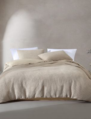 Microwaffle Duvet Set, Flax