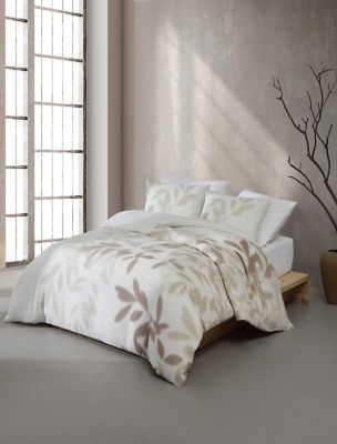 Shadow Branches Duvet Cover Set, Camel