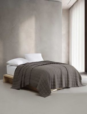 Melange Flannel Quilt, Chocolate