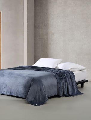 Core Plush Blanket, Slate Blue