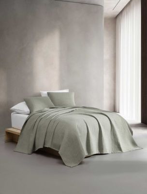 Mini Channel Stitch Quilt Set, Vetiver Green