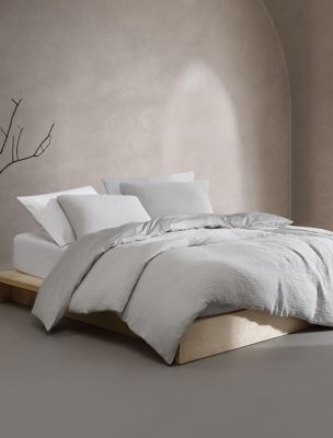 Washed Texture Comforter Set, Aluminum