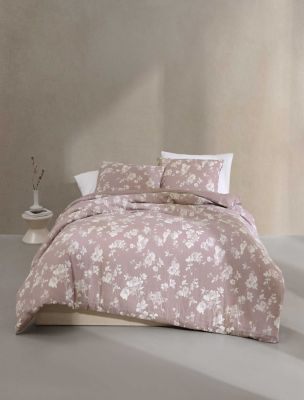 Eternity Floral Comforter Set, Mauve Pink