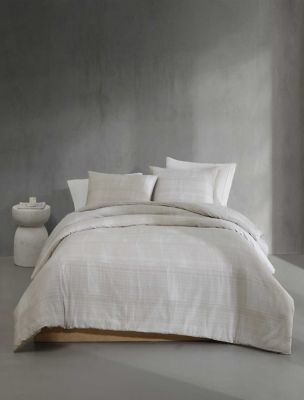 Textural Rib Comforter Sham Set, Warm Taupe