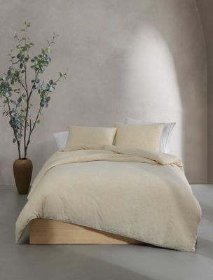 Branching Leaves Comforter Sham Set, Cream