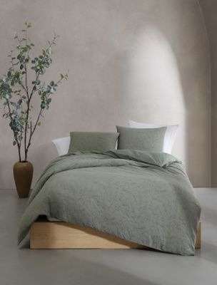Branching Leaves Comforter Sham Set, Moss