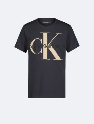 Boys Monogram Logo Classic Crewneck T-Shirt, Hemisphere Blue