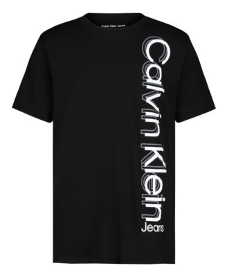 Vertical Layered Logo Classic T-Shirt , Ck Black