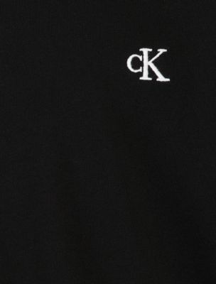 Футболка Calvin Klein Monogram V-Neck для мальчиков, цвет: Чёрный — фото 4