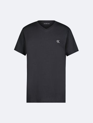 Boys Monogram Logo V-Neck T-Shirt, Hemisphere Blue