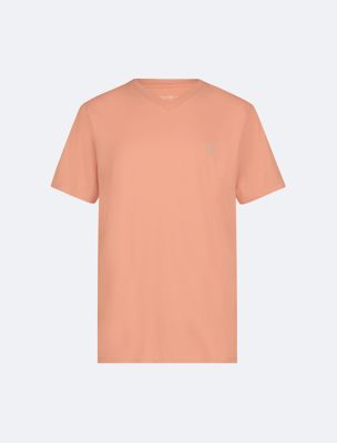 T-shirt à encolure en V avec monogramme pour garçon, argile