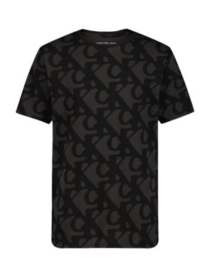 Boys Allover Monogram Classic T-Shirt, Ck Black
