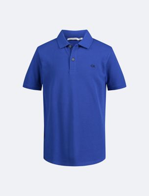 Boys Micro Pique Solid Polo Shirt, Surf The Web