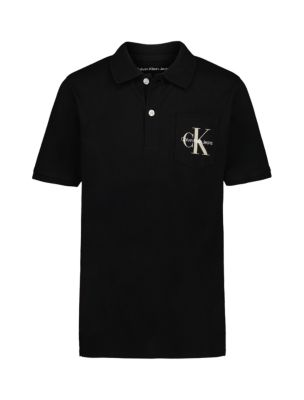 Boys Monologo Classic Polo Shirt, Ck Black