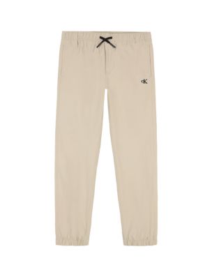 Boys Tech Joggers, Dark Brown