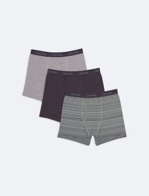 Big Boys Cotton Stretch Logo 2-Pack Boxer Brief, Magnet / Heather Gray