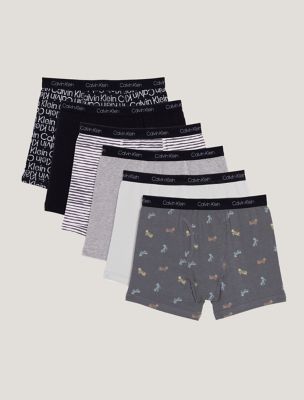 Boys Cotton Stretch 6-Pack Boxer Brief, Calvin Klein Motorcycle