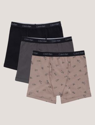 Boys Cotton Stretch 3-Pack Boxer Brief, Dusted Fox Multi