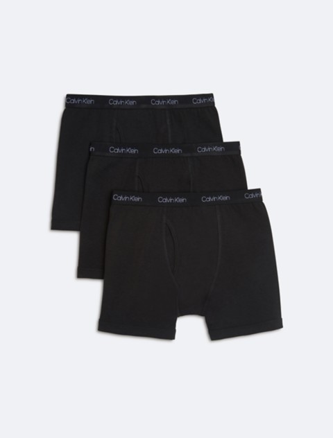 Трусы-боксеры для детей, хлопок, стрейч, 3 шт. — Calvin Klein
